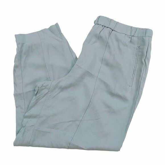 Ryegrass Luxe Jogger Pants Womens Large Green High Rise Flat Front Rayon Relaxed - Picture 7 of 12